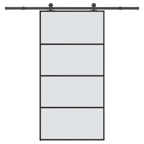 Klizna vrata s priborom 102,5x205 cm od stakla ESG i aluminija - matt 102.5 x 205 cm (213.5 cm) 1 Cijena
