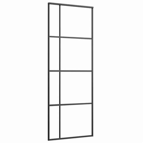 Klizna vrata s priborom 76 x 205 cm od ESG stakla i aluminija - 76 x 205 cm (213.5 cm) 1 Transparentan Cijena