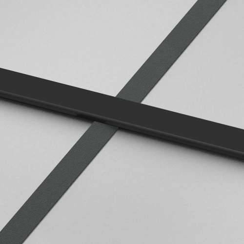 Klizna vrata s priborom 102,5x205 cm kaljeno staklo i aluminij - 102.5 x 205 cm (213.5 cm) 1 Rešetke 3 x 2 matt Cijena
