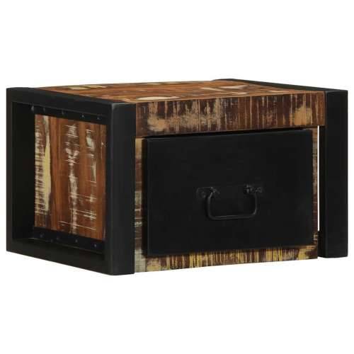 Noćni ormarići 2 kom Višebojni 40x35x25 cm Obrađeno puno drvo - 2 masivno obnovljeno drvo Cijena