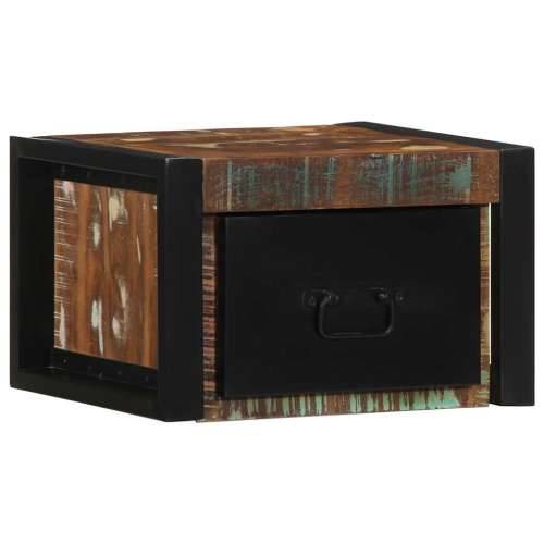 Noćni ormarići 2 kom Višebojni 40x35x25 cm Obrađeno puno drvo - 2 masivno obnovljeno drvo Cijena
