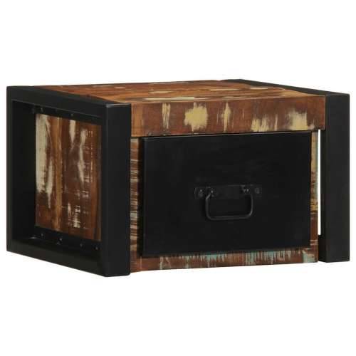 Noćni ormarići 2 kom Višebojni 40x35x25 cm Obrađeno puno drvo - 2 masivno obnovljeno drvo Cijena