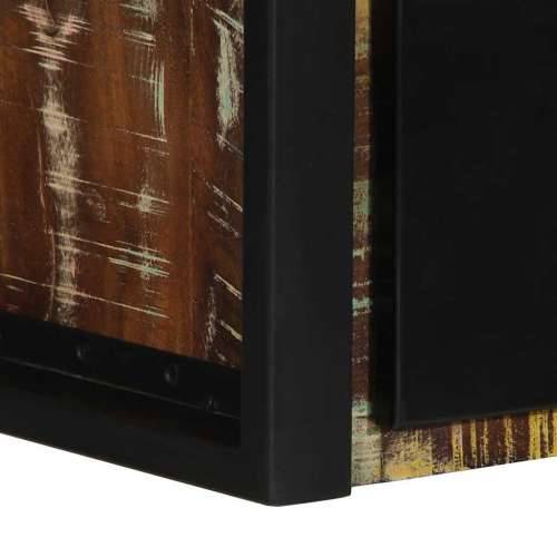 Noćni ormarići 2 kom Višebojni 40x35x25 cm Obrađeno puno drvo - 2 masivno obnovljeno drvo Cijena