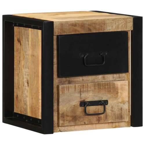 Noćni ormarići 2 kom 40x35x40 cm Puno grubo drvo Mango - 2 masivno drvo manga Cijena