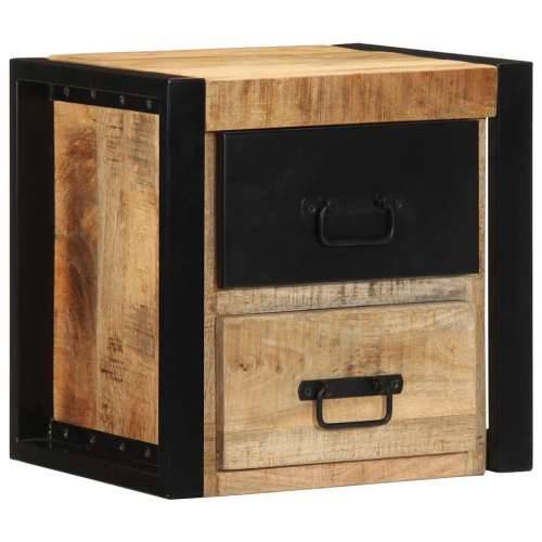 Noćni ormarići 2 kom 40x35x40 cm Puno grubo drvo Mango - 2 masivno drvo manga Cijena