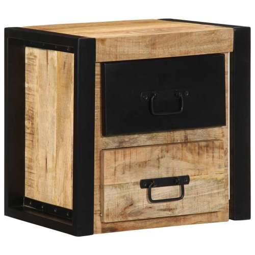 Noćni ormarići 2 kom 40x35x40 cm Puno grubo drvo Mango - 2 masivno drvo manga Cijena