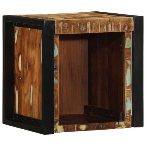 Noćni ormarići 2 kom. Višebojni 40x35x40 cm Obrađeno puno drvo - 2 masivno obnovljeno drvo Cijena