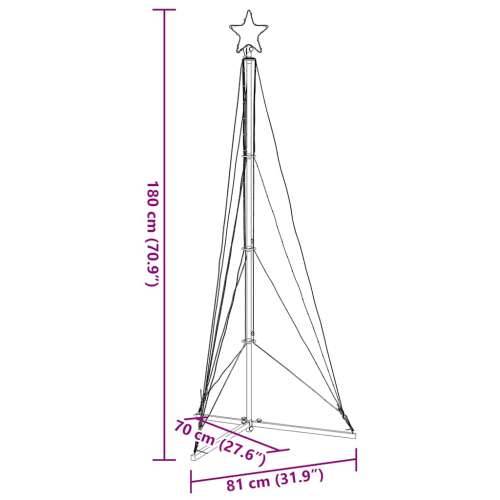 LED božićno drvce 363 LED šarene 182 cm - Šareni 180 cm 1 Cijena