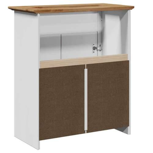 Kupaonski ormarić za Lavabo - Umivaonik “BODO” bijelo-smeđi 70x35x80 cm - Bijela i smeđa 1 Cijena