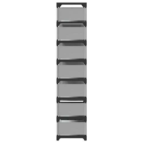 Stalak za cipele 8 slojeva sivi 54x28x124 cm netkana tkanina - 1 124 cm Cijena