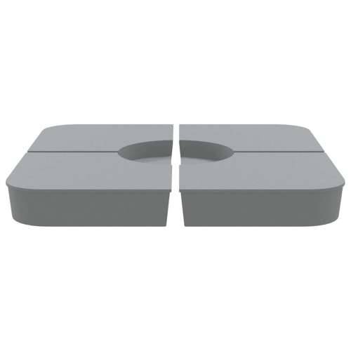 4-dijelni set suncobrana za križni suncobran 100 kg PP - Svjetlosiva 1 Cijena