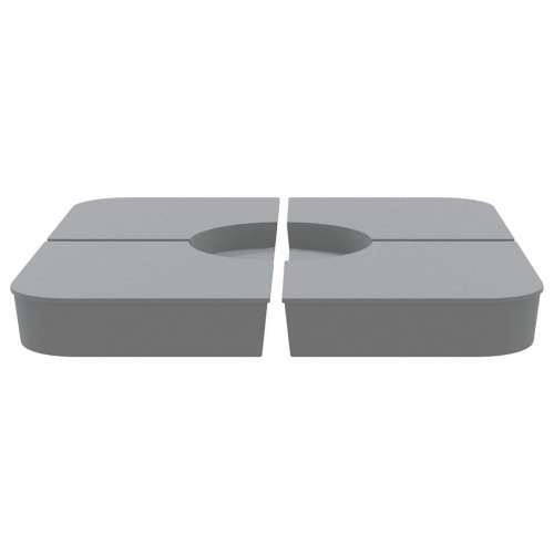 4-dijelni set suncobrana za križni suncobran 100 kg PP - Svjetlosiva 1 Cijena
