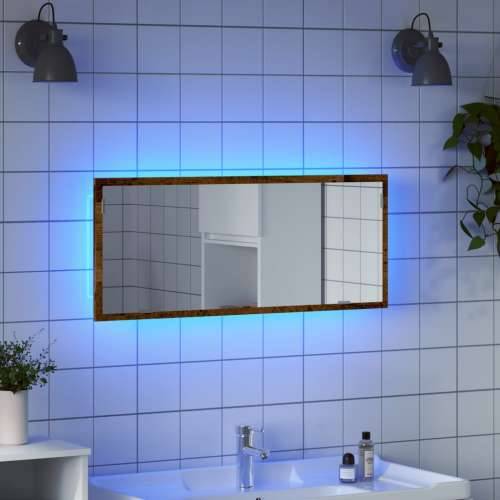 LED kupaonsko ogledalo staro drvo 100x8,5x37 cm - Staro drvo 1 Cijena