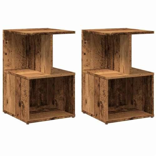 Noćni ormarići 2 kom Staro drvo 35x35x55 cm Konstruirano drvo - Staro drvo 2 Cijena