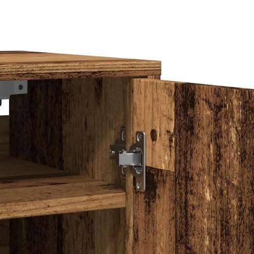 Ormari za cipele 2 kom staro drvo 32x35x70 cm konstruirano drvo - Staro drvo 31.5 x 35 x 70 cm 1 2x shoe cabinet with door Cijena