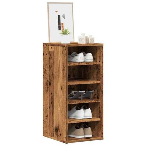 Ormari za cipele 2 kom staro drvo 32x35x70 cm konstruirano drvo - Staro drvo 31.5 x 35 x 70 cm 1 2x shoe cabinet without door Cijena