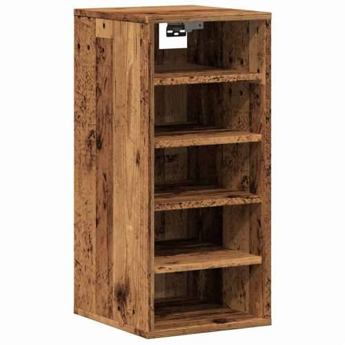 Ormari za cipele 2 kom staro drvo 32x35x70 cm konstruirano drvo - Staro drvo 31.5 x 35 x 70 cm 1 2x shoe cabinet without door Cijena