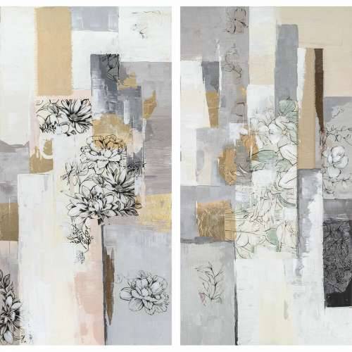 Slika DKD Home Decor Apstraktno moderan (60 x 2,4 x 120 cm) (2 kom.) Cijena