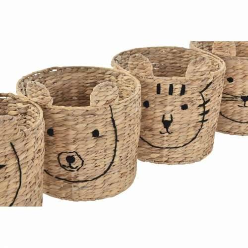košara DKD Home Decor Tropsko Životinje Trske (35 x 35 x 35 cm) (4 kom.) Cijena