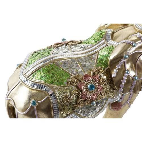 Ukrasna figura DKD Home Decor Slon zlatan Smola Pisana (45,5 x 20 x 35 cm) (2 kom.) Cijena