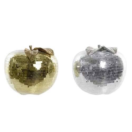 Disko Kugla DKD Home Decor Srebrna zlatan Smola Jabuka moderan (21 x 21 x 19 cm) (2 kom.) Cijena