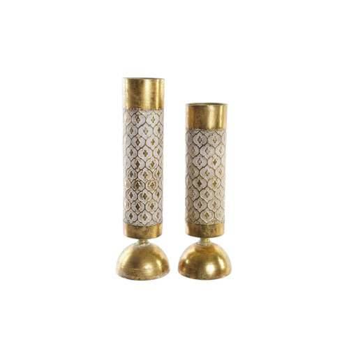 Svijećnjak DKD Home Decor zlatan Metal (11 x 11 x 41 cm) (2 unidades) Cijena