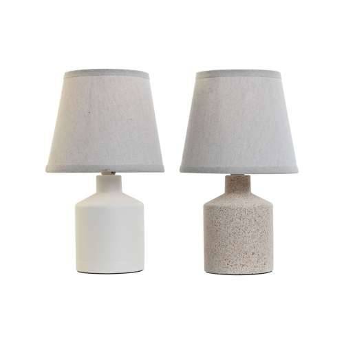 Stolna svjetiljka Home ESPRIT Bijela Bež 40 W 220 V 15 x 15 x 27 cm (2 kom.) Cijena