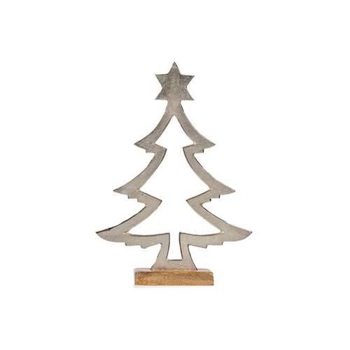 Pom de Crăciun Silueta 4,6 x 39 x 27 cm Srebrna Metal Drvo Cijena