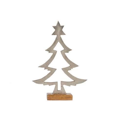 Pom de Crăciun Silueta 5 x 29 x 20,5 cm Srebrna Drvo Cijena
