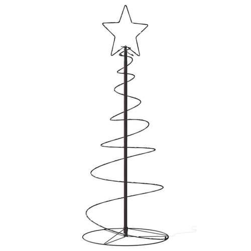 LED božićno drvce 80 LED toplo bijelo 120 cm - Crna 120 cm 1 bez kuglica Cijena