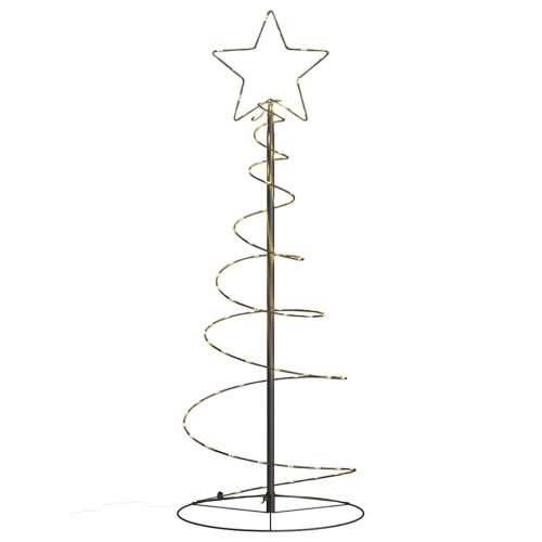 LED božićno drvce 80 LED toplo bijelo 120 cm - Crna 120 cm 1 bez kuglica Cijena