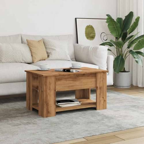 Stol za kavu Artisan hrast 79x49x41 cm Konstruirano drvo - hrast artisan 79 x 49 x 42.5 cm 1 Cijena