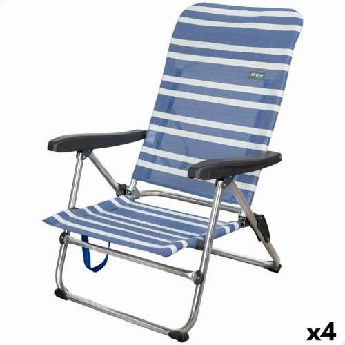 Sklopivu Stolicu Aktive Mykonos prugasto 47 x 85 x 50 cm (4 kom.) Cijena