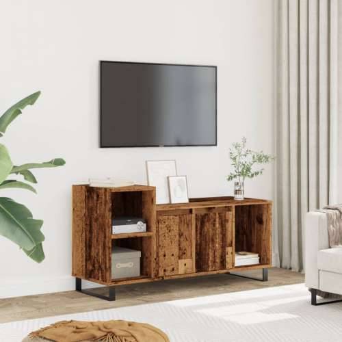 TV ormarić staro drvo 100x35x55 cm konstruirano drvo - Staro drvo 1 Cijena