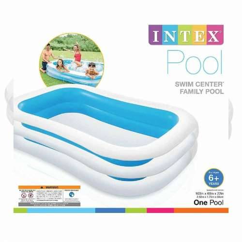 Bazen na napuhavanje Intex 56483 770 L (262 x 175 x 56 cm) Plavo/Bijelo 262 x 175 x 56 cm Cijena