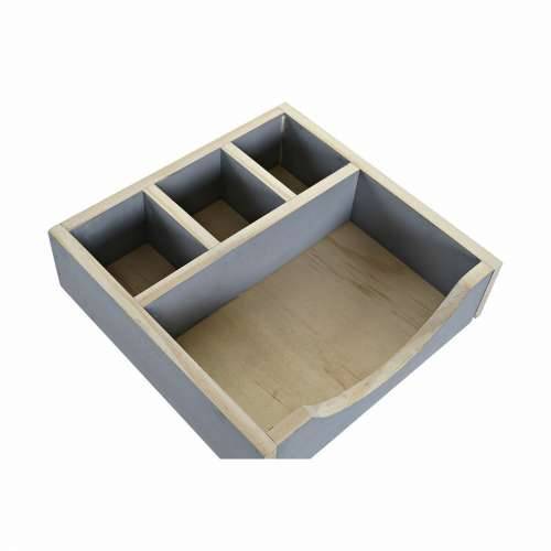 Organizator DKD Home Decor Pisaći stol Drvo (18 x 18 x 7 cm) (2 pcs) Cijena