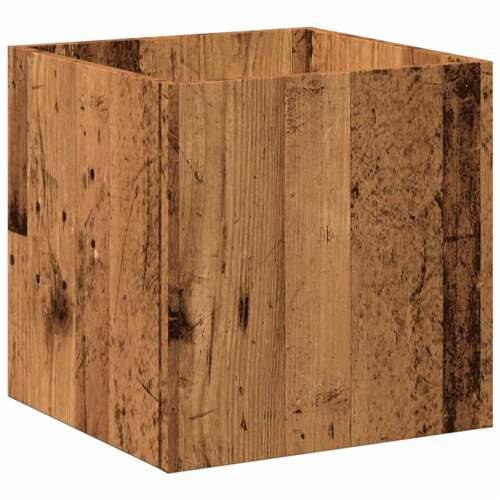 Kutija za sadnju Staro drvo 40x40x40 cm Konstruirano drvo - Staro drvo 1 Cijena