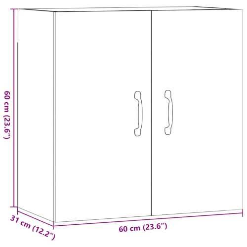 Zidni ormarić boja staro drvo 60x31x60 cm od konstruiranog drva - Staro drvo 1 Cijena