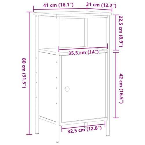 Noćni ormarići 2 kom staro drvo 41x31x80 cm konstruirano drvo - Staro drvo 2 Cijena