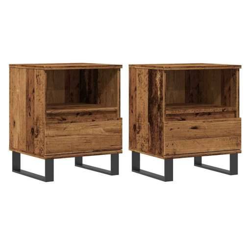 Noćni ormarići 2 kom Staro drvo 40x35x50 cm Konstruirano drvo - Staro drvo 2 Cijena