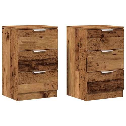 Noćni ormarići 2 kom Staro drvo 40x36x65 cm Konstruirano drvo - Staro drvo 2 1 Cijena