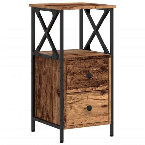 Noćni ormarić staro drvo 34x35,5x70 cm konstruirano drvo - Staro drvo 1 Cijena