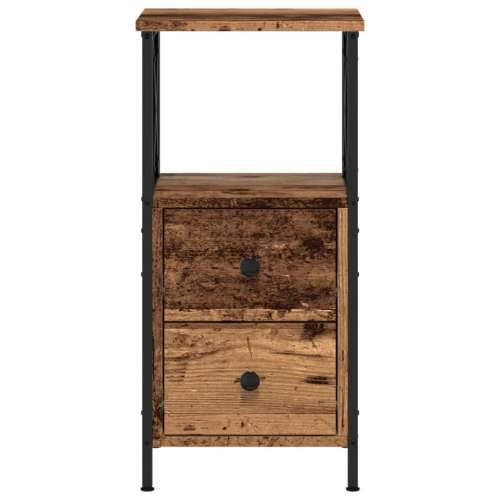 Noćni ormarić staro drvo 34x35,5x70 cm konstruirano drvo - Staro drvo 1 Cijena