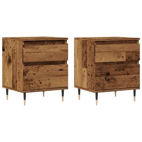 Noćni ormarići 2 kom Staro drvo 40x35x50 cm Konstruirano drvo - Staro drvo 2 Cijena