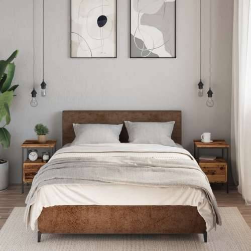 Noćni ormarići 2 kom staro drvo 34x36x50 cm konstruirano drvo - Staro drvo 2 Cijena