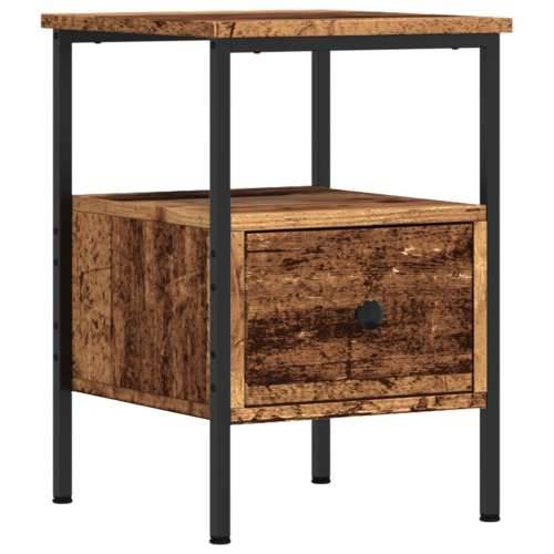 Noćni ormarići 2 kom staro drvo 34x36x50 cm konstruirano drvo - Staro drvo 2 Cijena