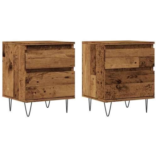 Noćni ormarići 2 kom Staro drvo 40x35x50 cm Konstruirano drvo - Staro drvo 2 Cijena