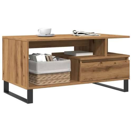 Stol za kavu Artisan hrast 90x49x45 cm izrađeno drvo - hrast artisan 1 Cijena