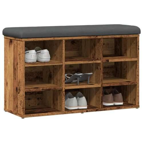 Klupa za cipele staro drvo 82x32x50 cm konstruirano drvo - Staro drvo 82 x 32 x 50 cm Cijena