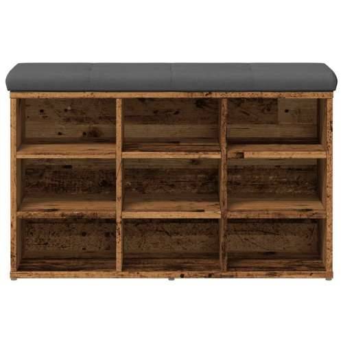Klupa za cipele staro drvo 82x32x50 cm konstruirano drvo - Staro drvo 82 x 32 x 50 cm Cijena